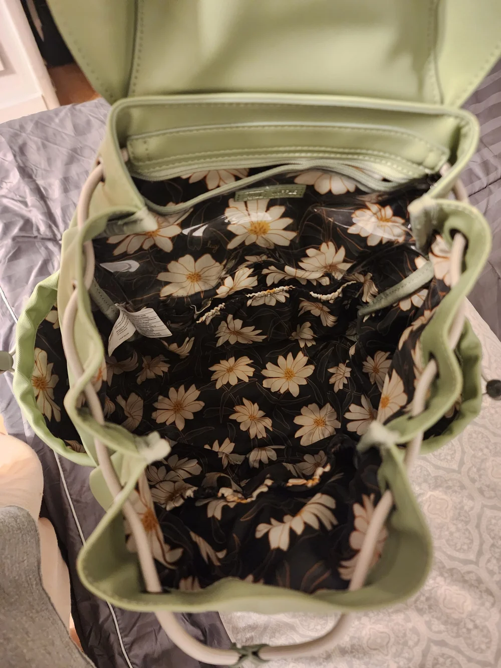 lug Sage Green Women's Backpack with Front Pocket